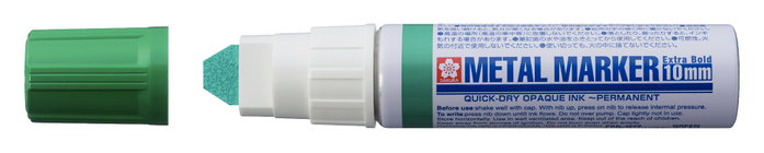 Sakura Marqueur de Métal Extra Grande 10 mm Vert Sakura Marqueur de Métal Extra Grande 10 mm Vert